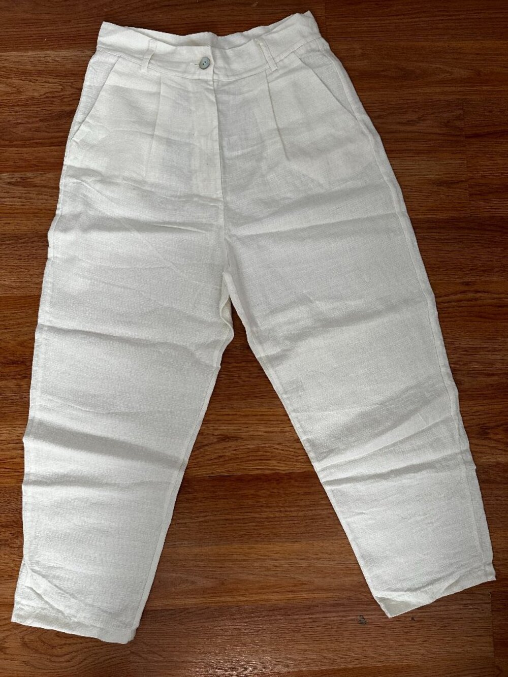 Baci Fashion Capri Trousers Linen Cotton Blend (made in Italy)